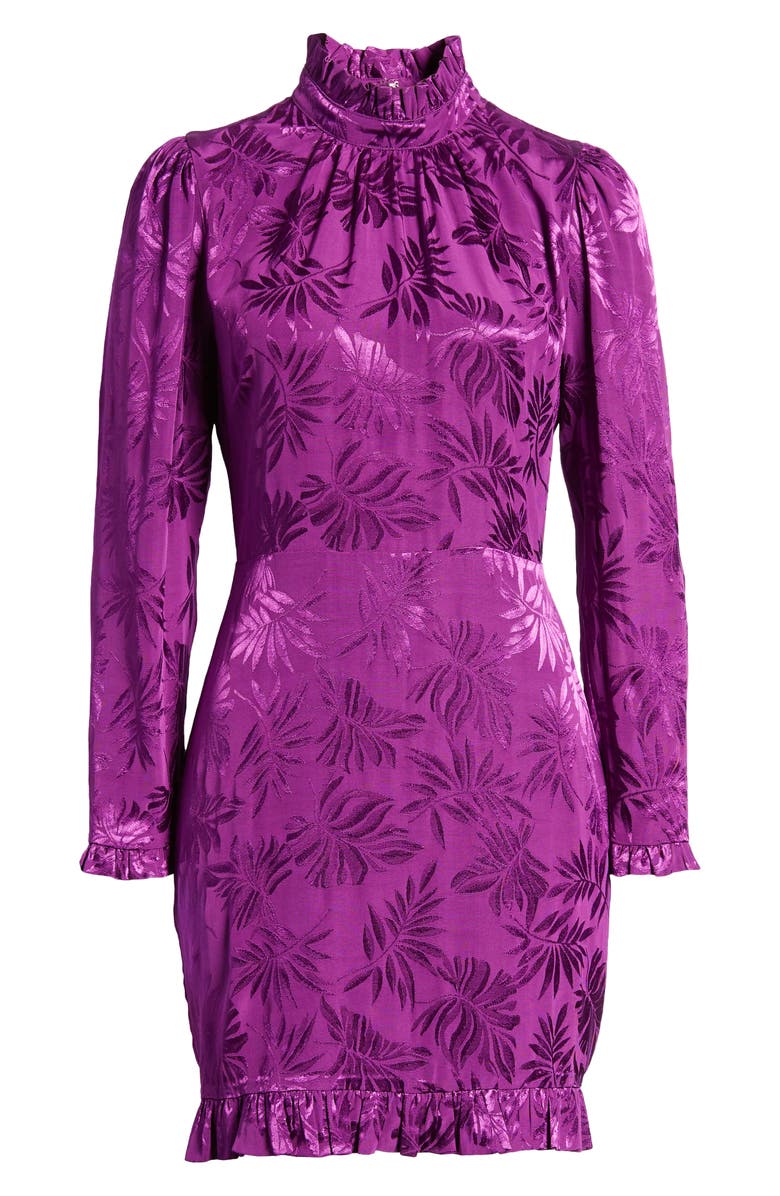 Adelyn Rae Zoe Floral Long Sleeve Minidress, Alternate, color, 