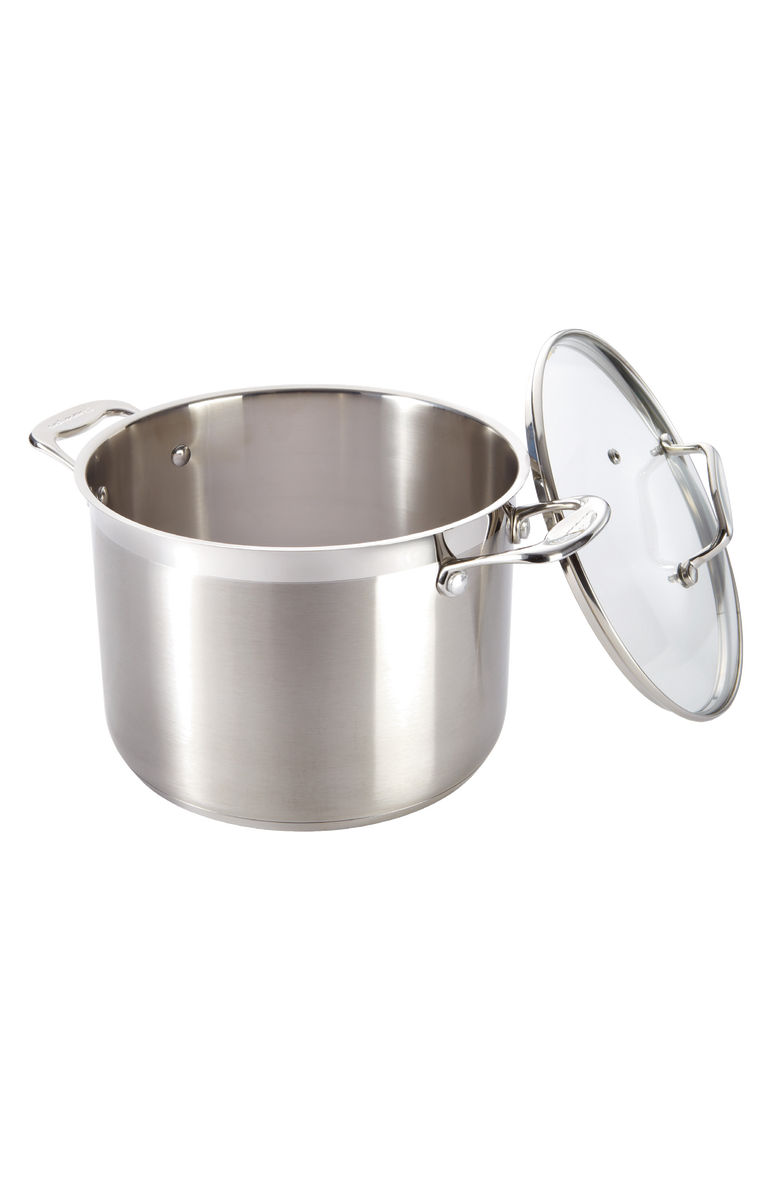 Cuisine::pro<sup>®</sup> iconiX<sup>™</sup> 7.6 Qt Stockpot with Lid, Alternate, color, Silver