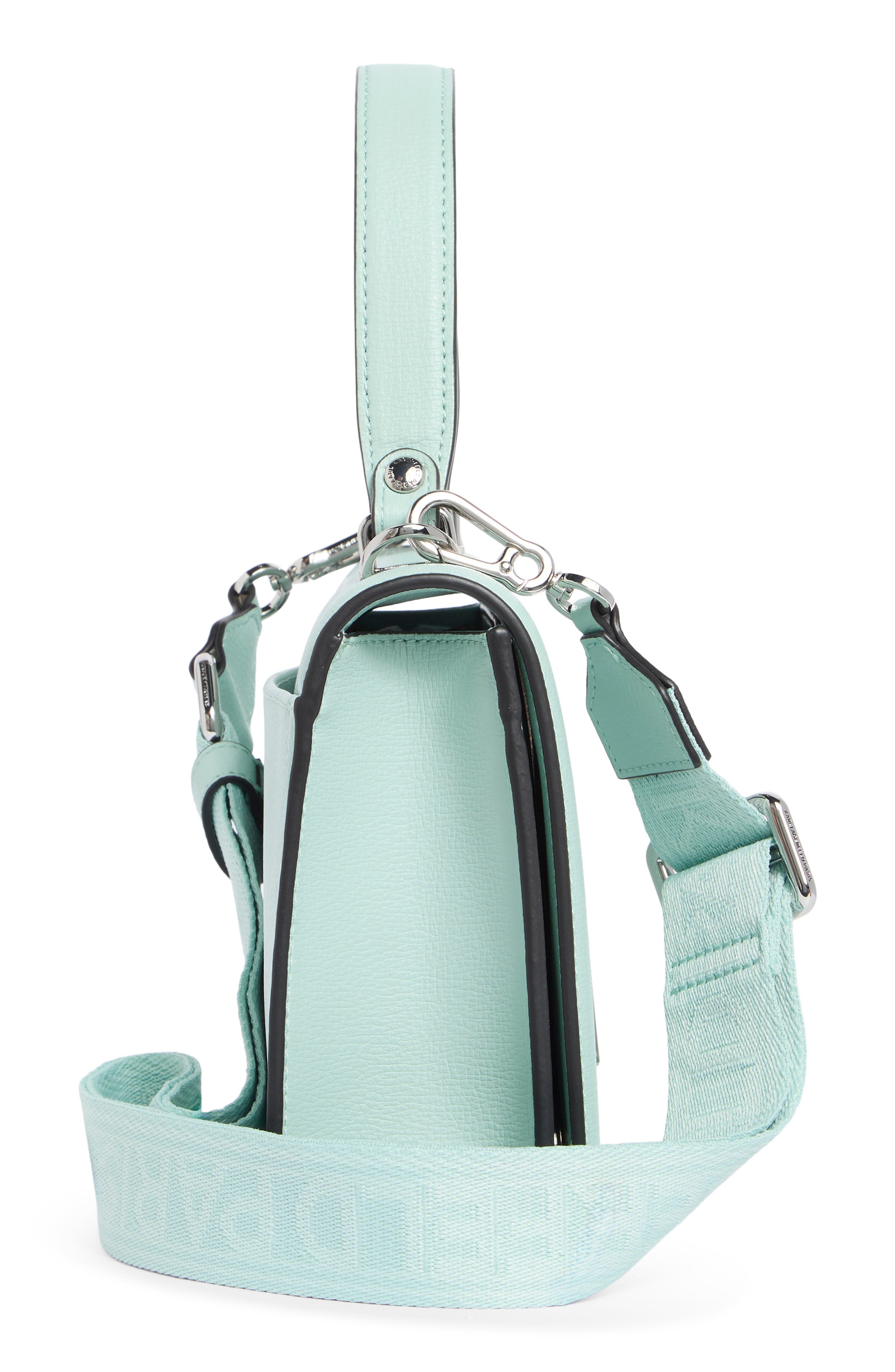 KARL LAGERFELD PARIS Simone Leather Satchel, Alternate, color, Fresh Mint