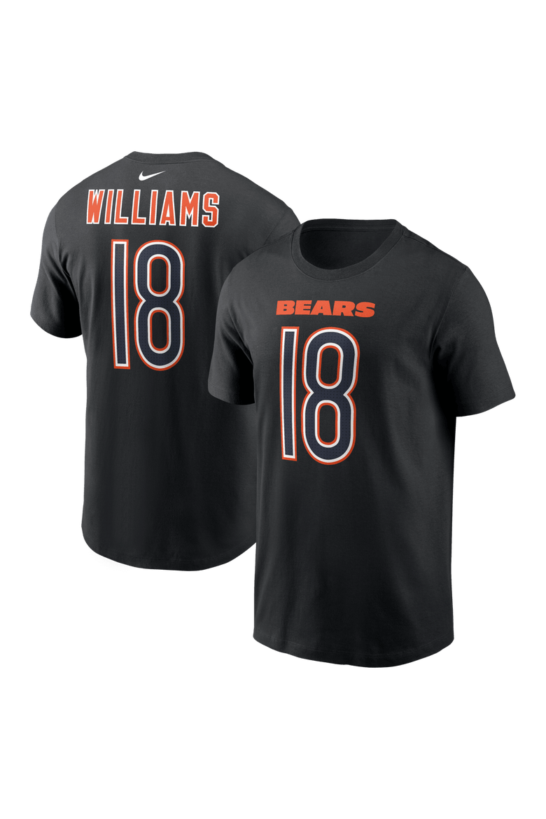 Men's Nike Caleb Williams Black Chicago Bears Carbon Name & Number T-Shirt, Main, color, Black