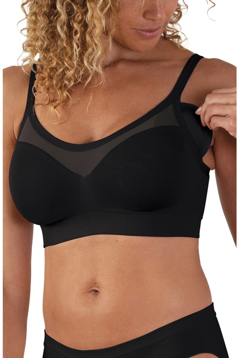 Sculpt Sheer Wireless Everyday T-Shirt Bra, Alternate, color, BLACK