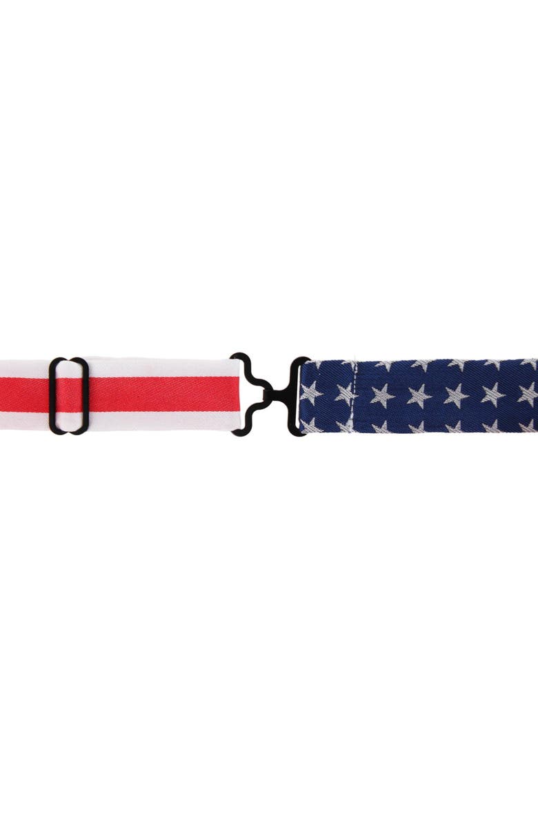 Trafalgar America's Old Glory Silk Bow Tie, Alternate, color, Red, White, And Blue