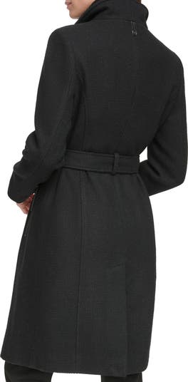 Calvin Klein Angled Zip Twill Coat Nordstromrack