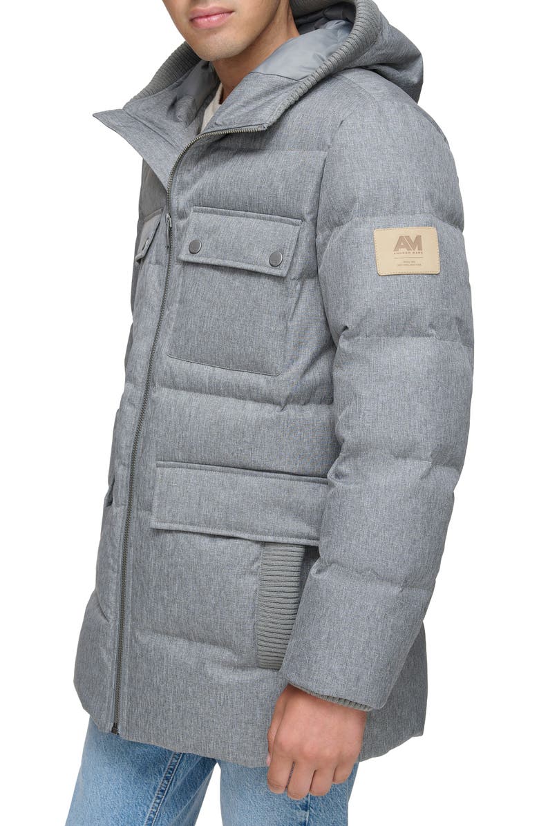 Andrew Marc Amsteg Water Resistant Quilted Down Parka, Alternate, color, 