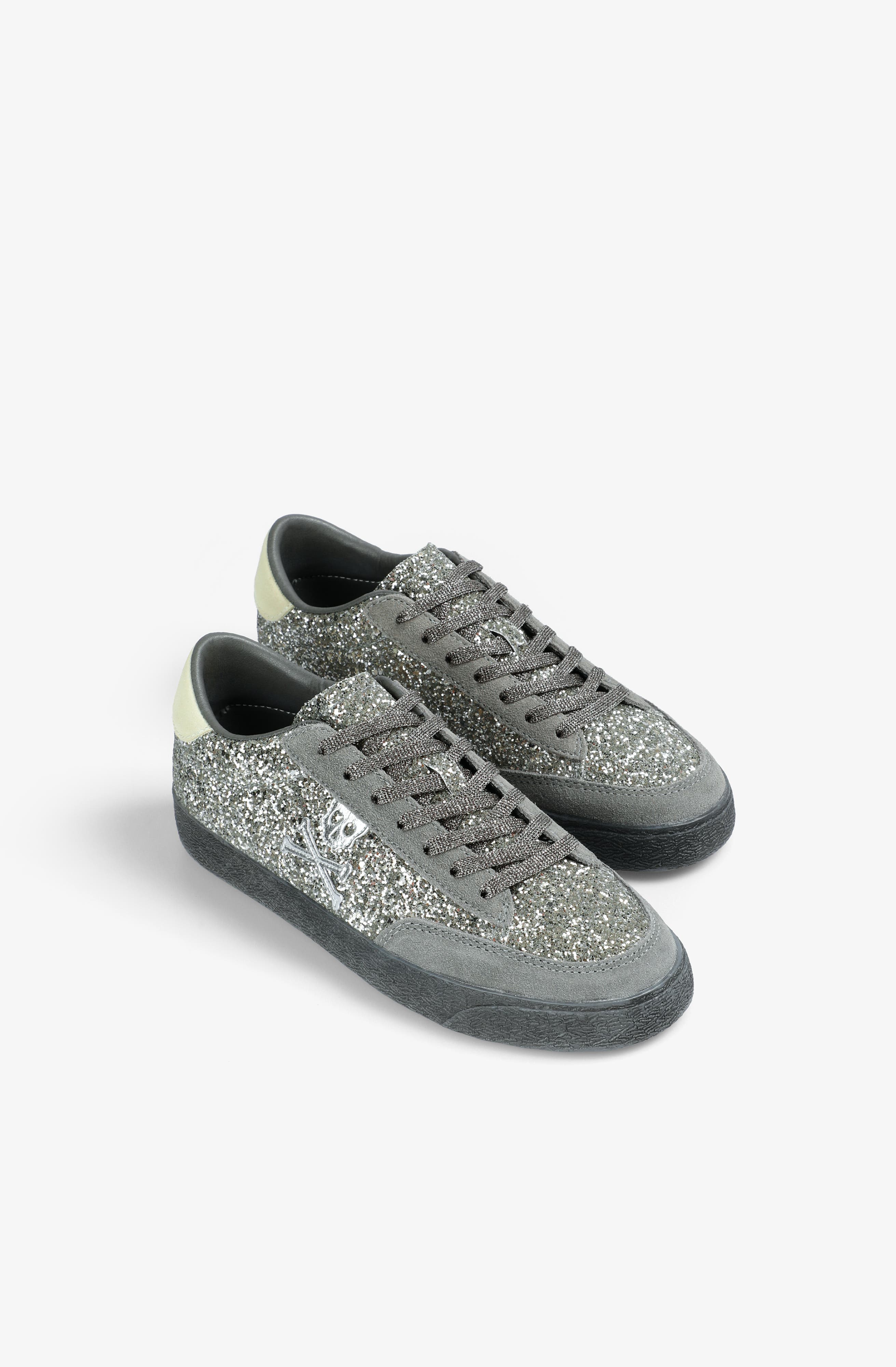Scalpers Newgalaglitter Sneakers, Alternate, color, Grey