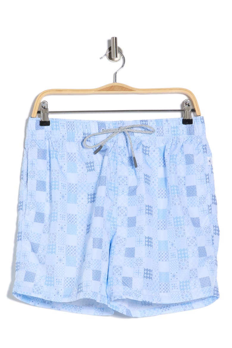 Ponji Volley Swim Shorts, Alternate, color, LIGHT BLUE
