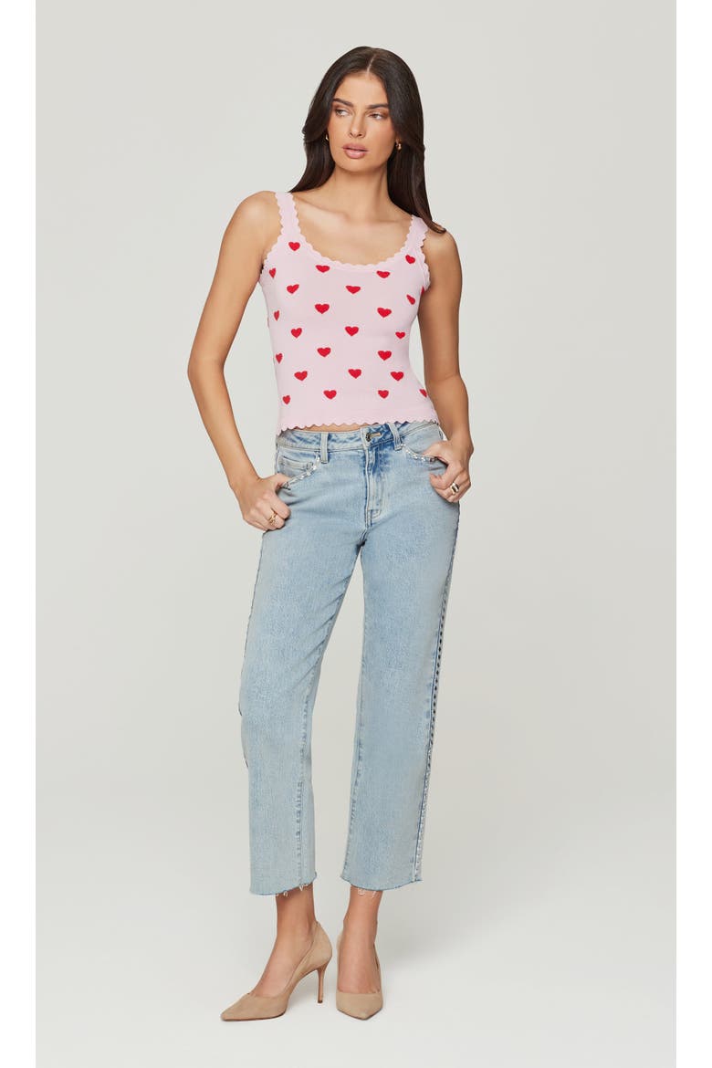 Han Stud Jeans, Main, color, Light Blue/Silver