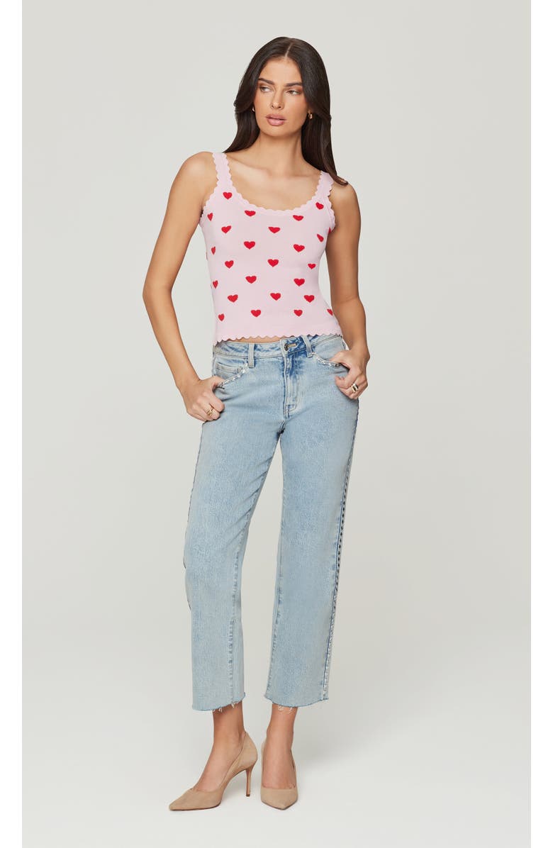 Generation Love Han Stud Jeans, Main, color, Light Blue/Silver