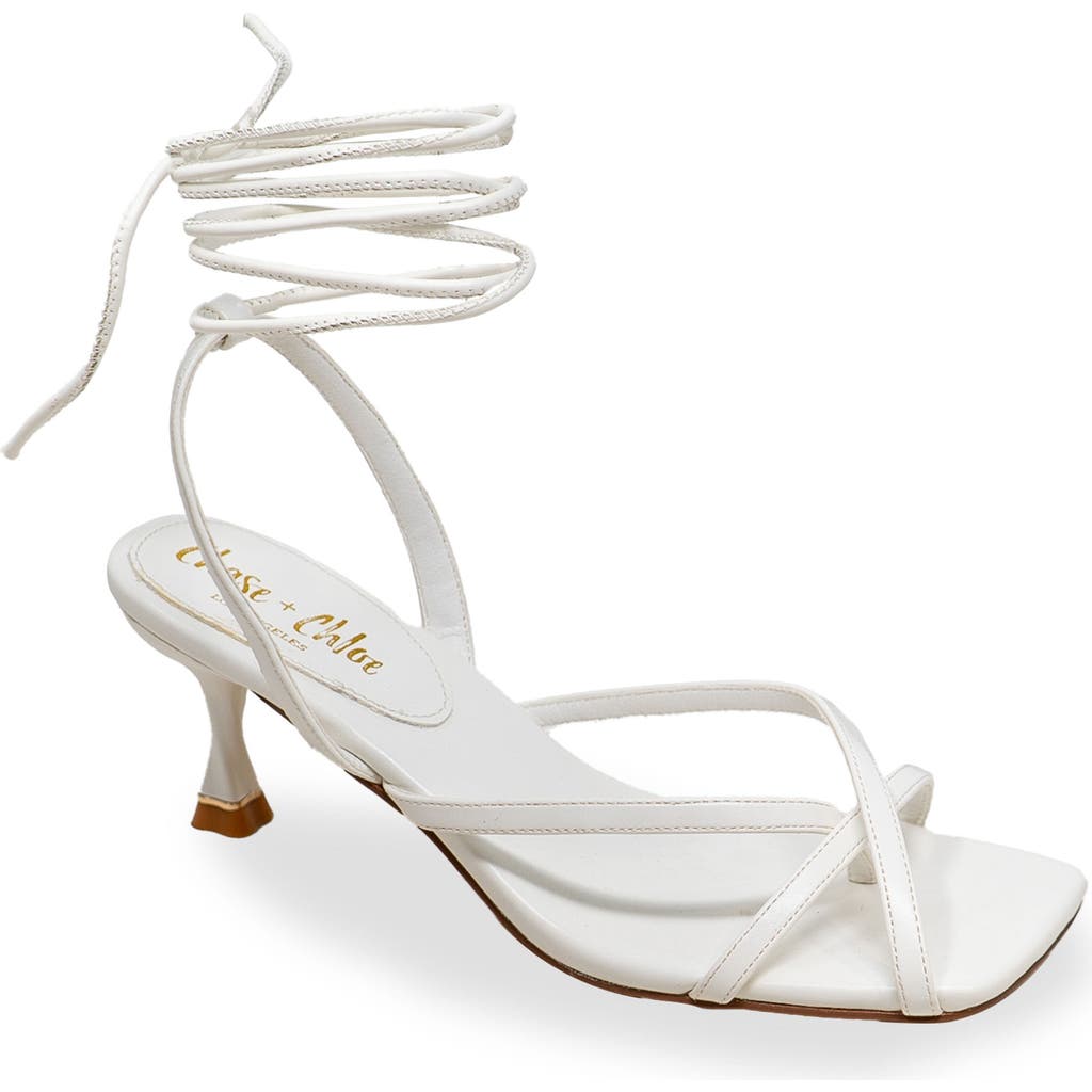 Chase & Chloe Chase And Chloe Itaty Ankle Wrap Sandal