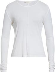 Diotima Veil Long Sleeve Cotton Knit Top