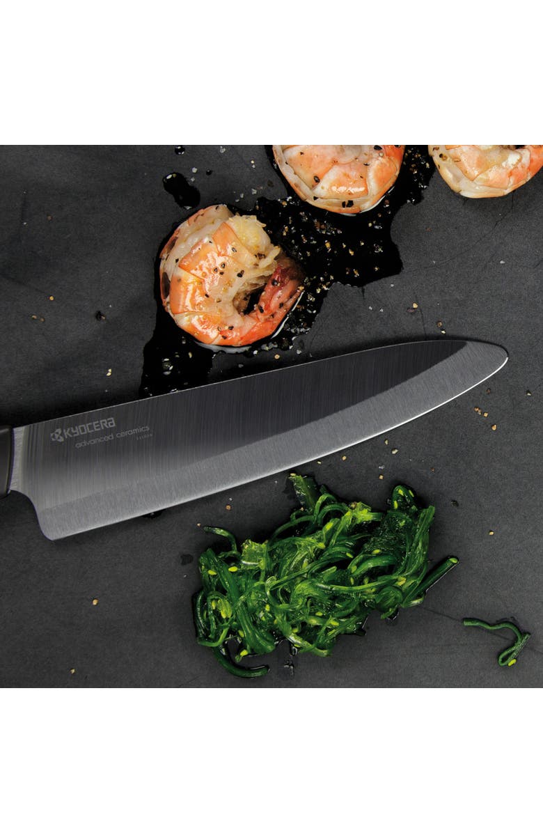 Kyocera Advanced Ceramics 3 Piece Revolution Series Knife Set with Black Blades, Alternate, color, Black