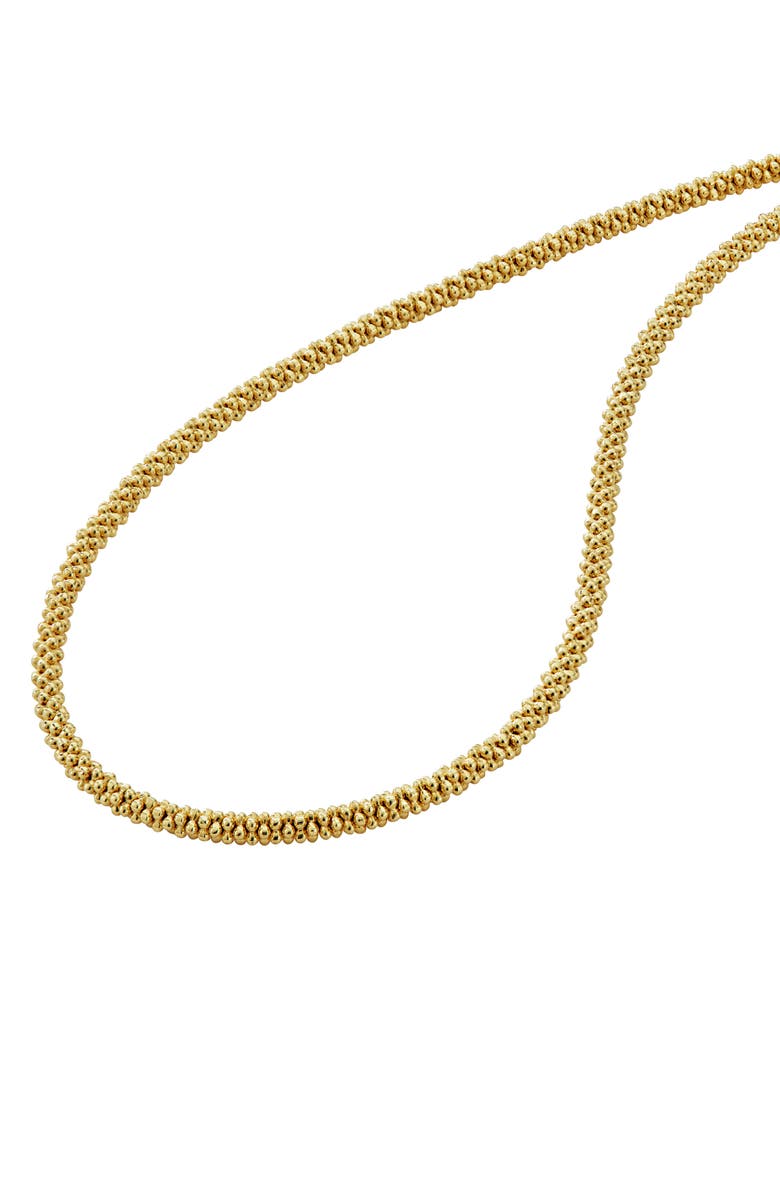 LAGOS Caviar Gold Rope Necklace, Alternate, color,