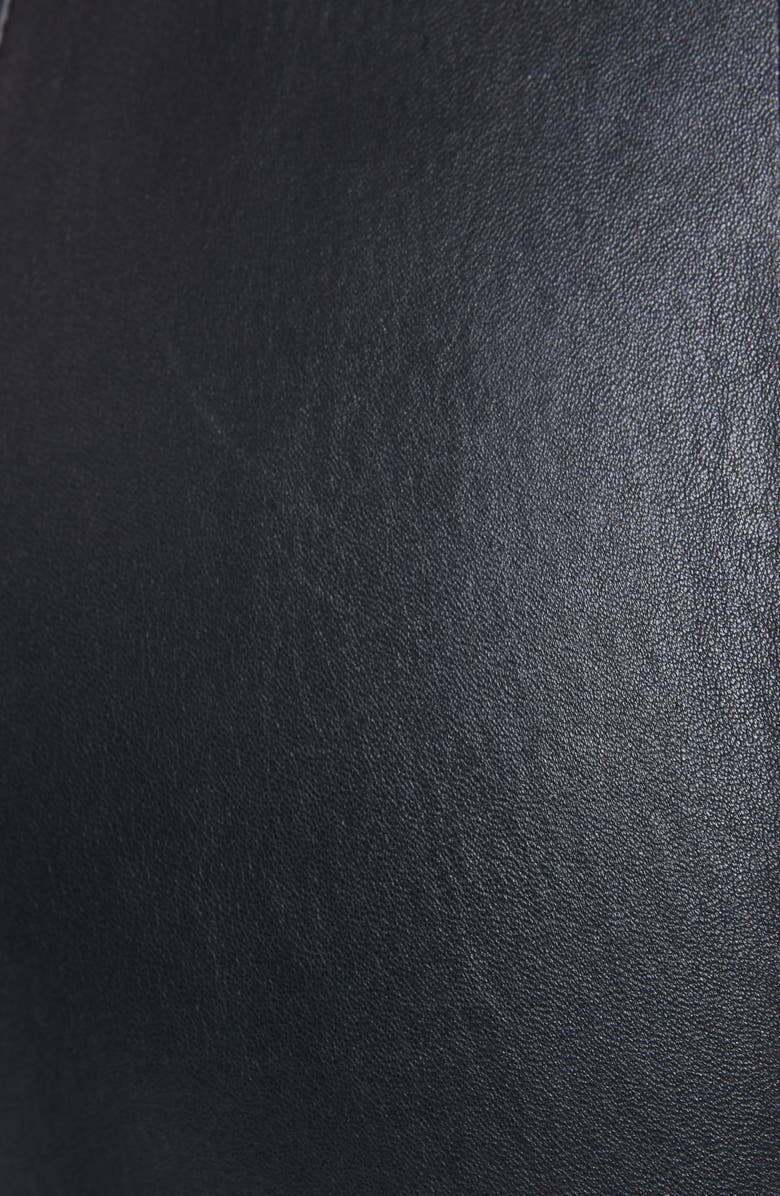 Polo Ralph Lauren Leather Leggings, Alternate, color, Polo Black