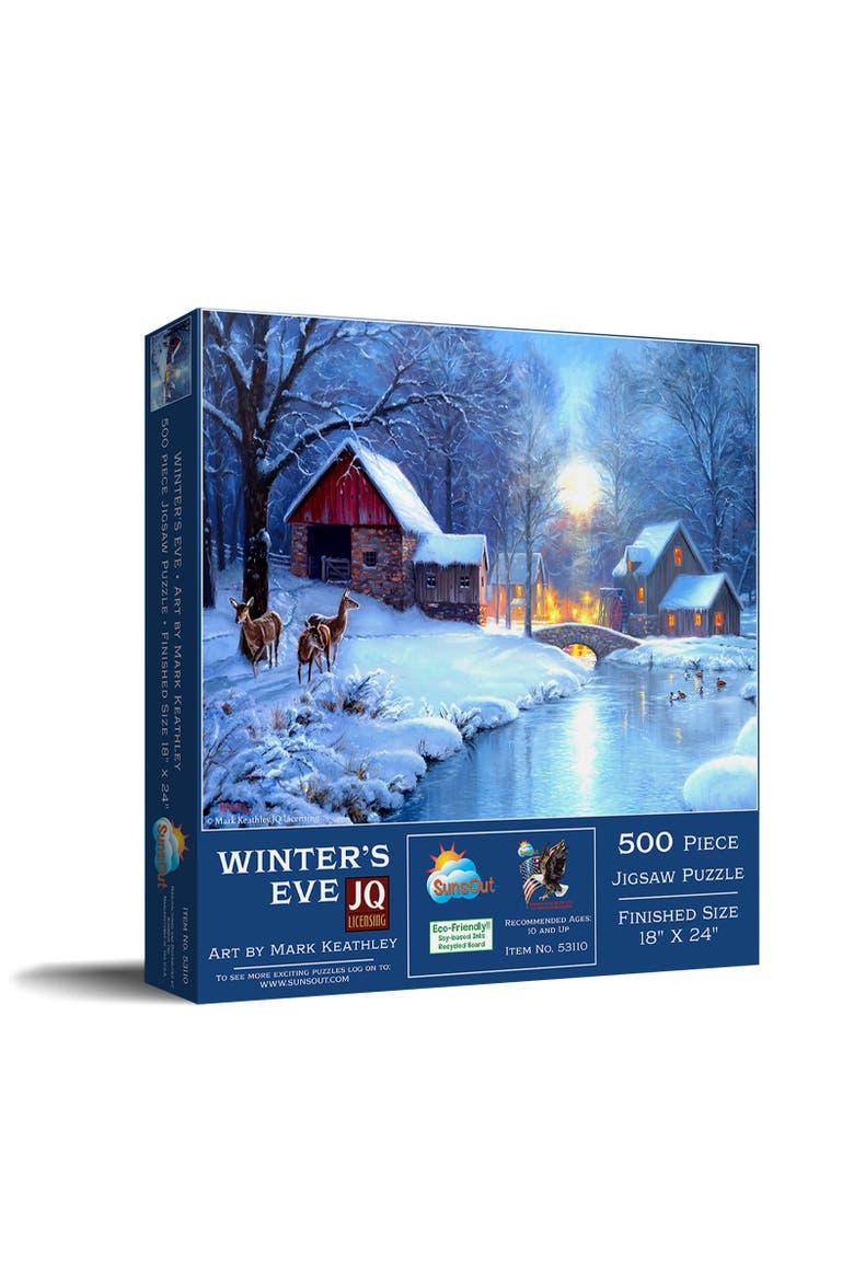 Winters Eve 500 piece Jigsaw Puzzle for Adults, Main, color, Multicolor
