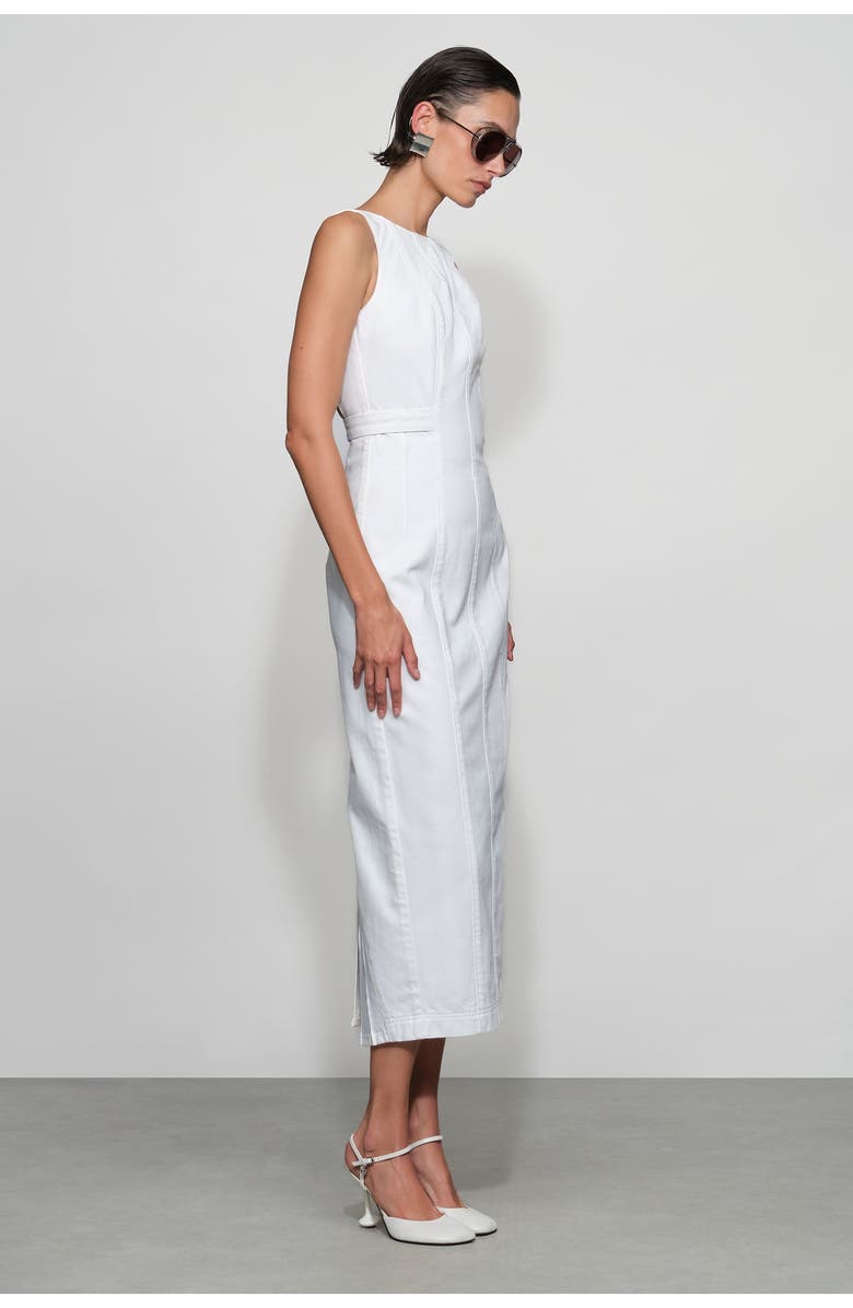 Et Ochs Farley Denim Midi Dress, Alternate, color, White