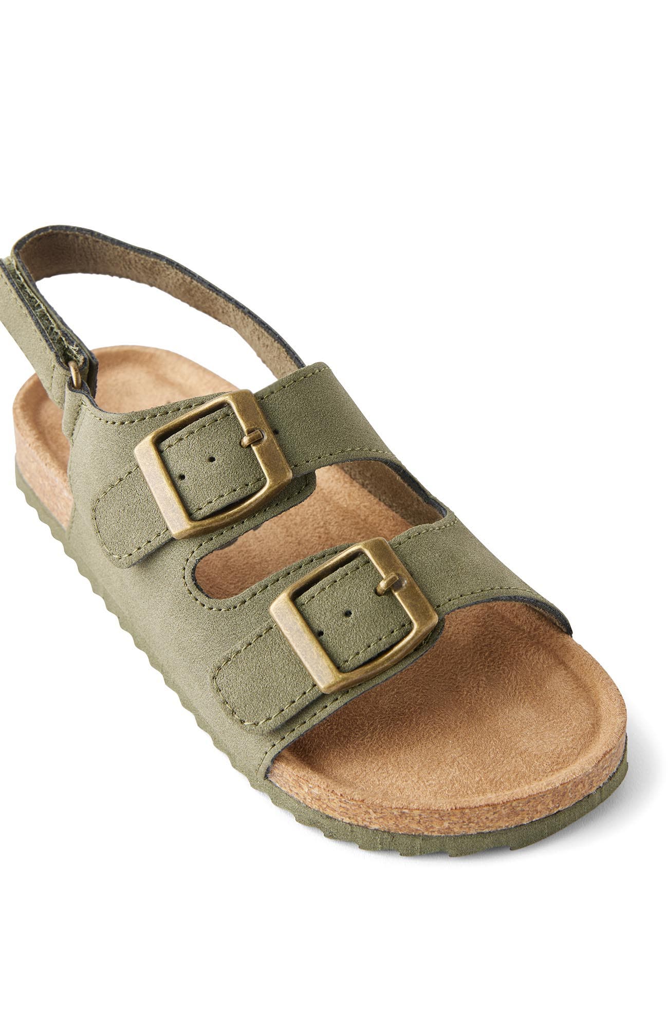 Kids Double Buckle Sandal, Alternate, color, Khaki Green