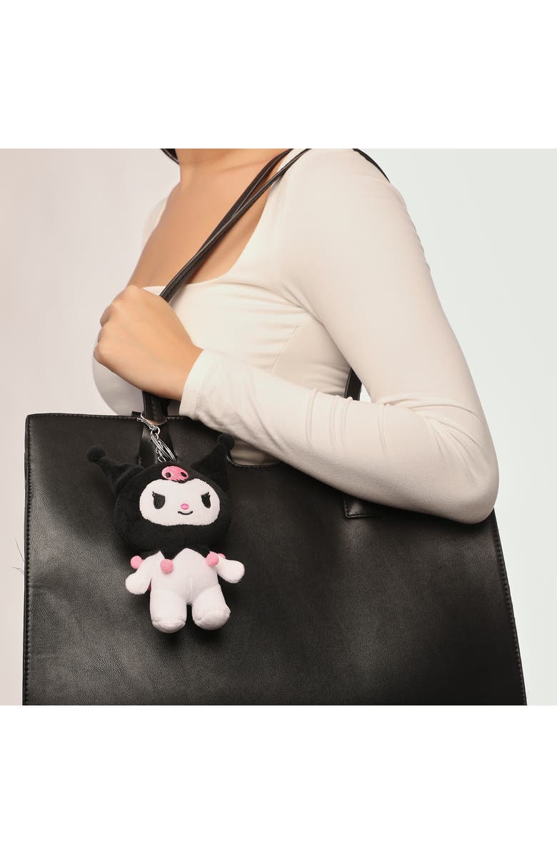 Hello Kitty Kruomi Plush Bag Charm Keychain, Alternate, color, Black, White, Pink