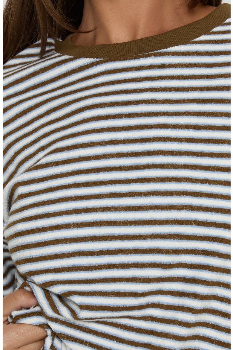 Selvina Oversized Terry T-Shirt, Alternate, color, MULTI STRIPE