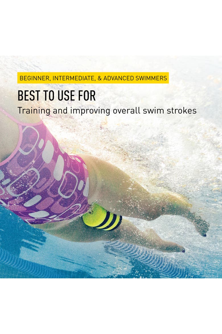 Foam Pull Buoy for Swim Training Upper Body Strength Builder Improves Stroke Technique Soft EVA Foam, Alternate, color, Yellow & Black