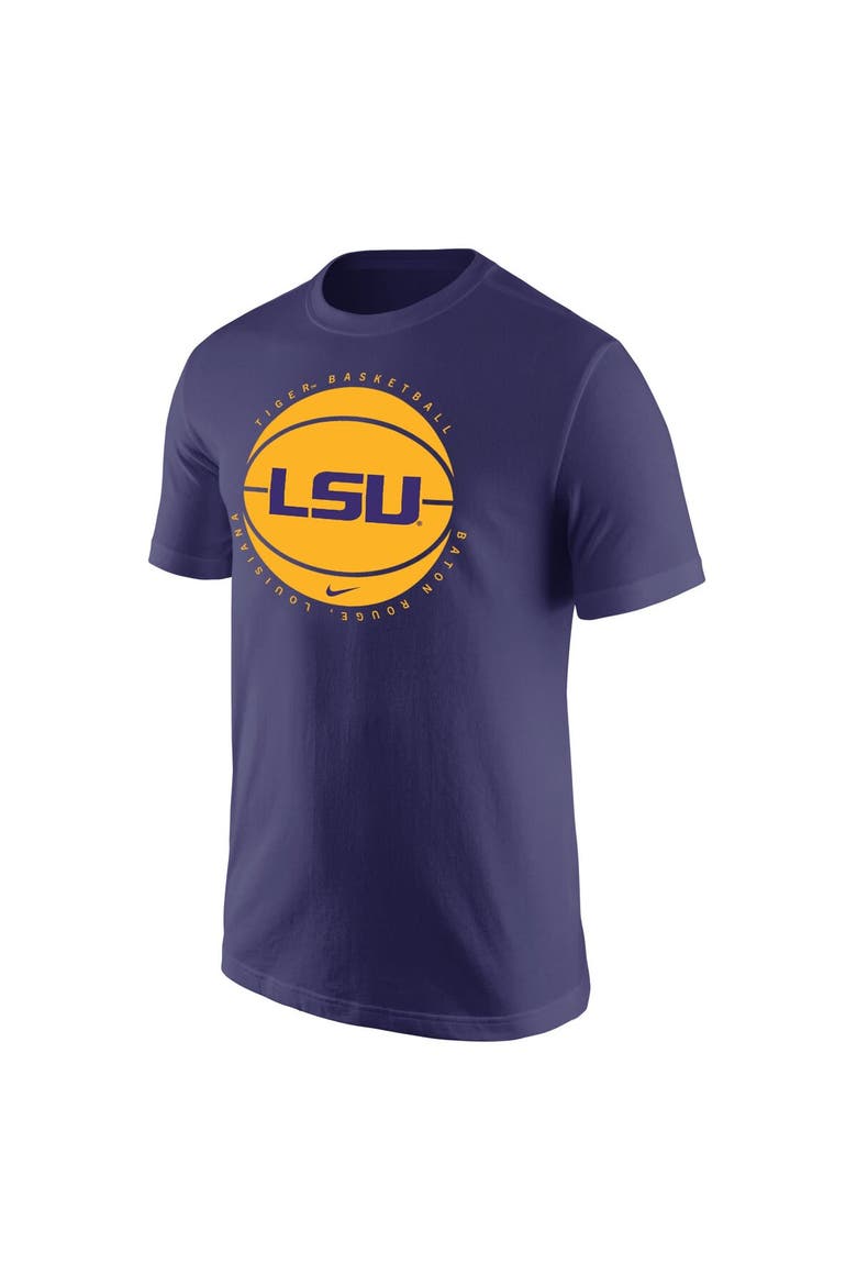 Men's Nike Purple LSU Tigers Basketball Logo T-Shirt, Alternate, color, Purple