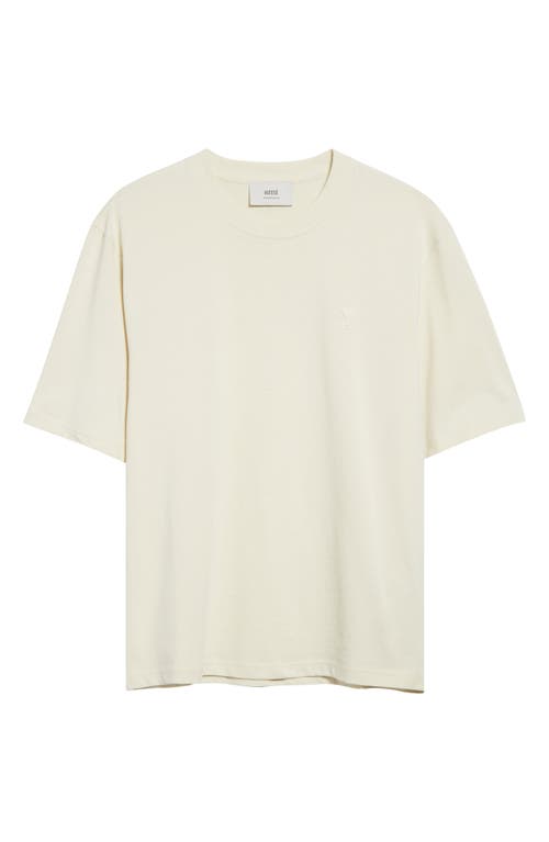 Ami Alexandre Mattiussi Ami Paris Ami De Coeur Cotton T-shirt In Neutral