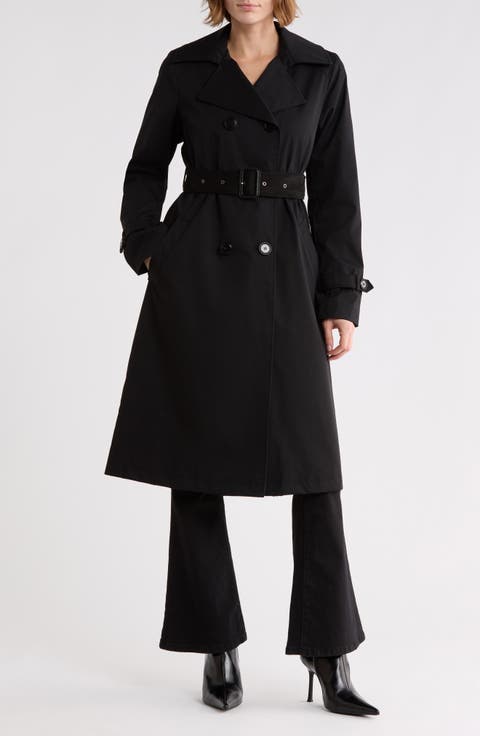 Double Breasted Belted Trench Coat