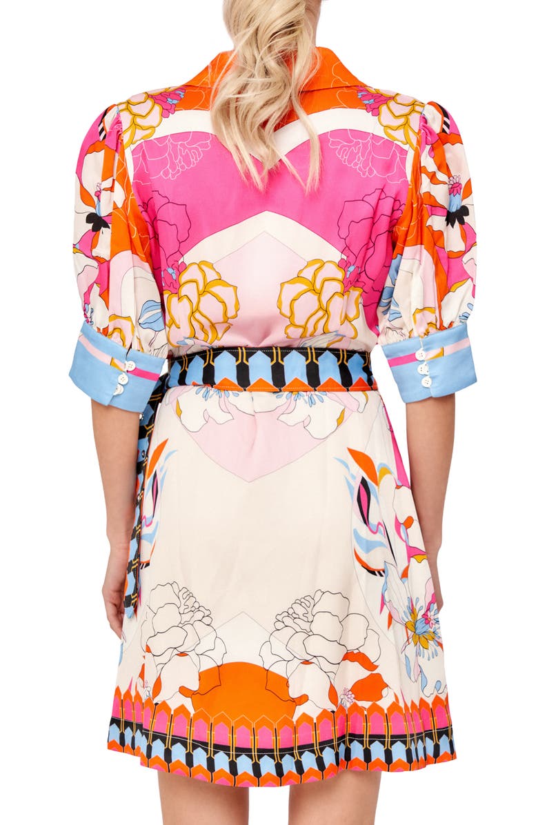 CIEBON Billy Eng Floral Mixed Print Shirtdress, Alternate, color,