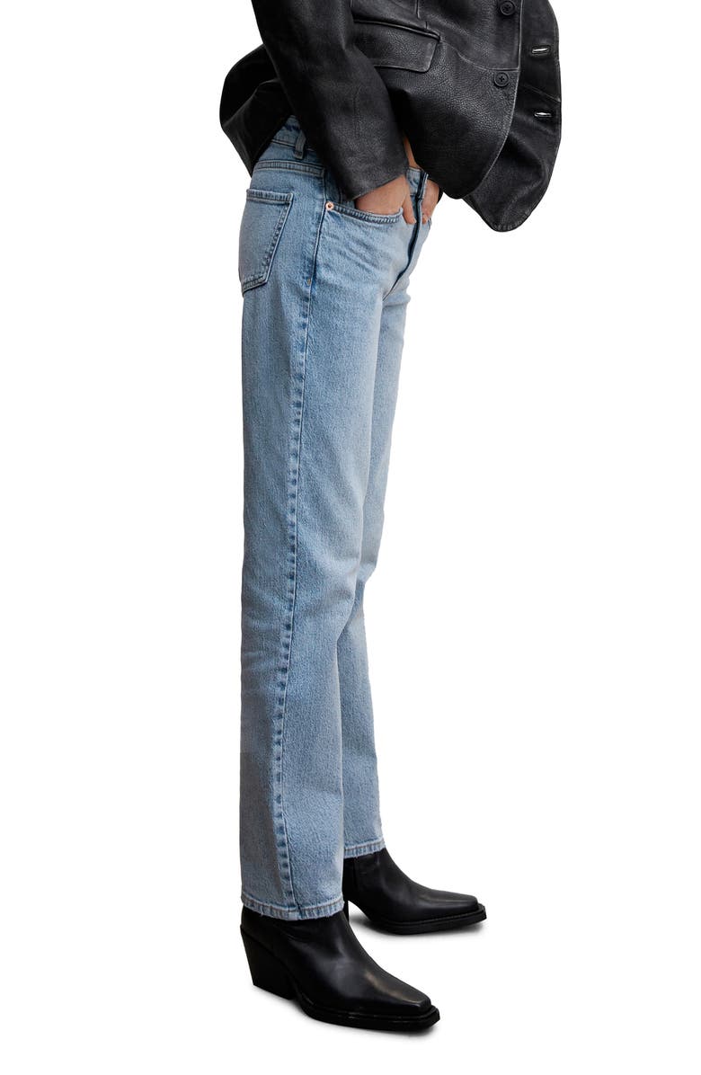 MANGO Straight Leg Jeans, Alternate, color, 