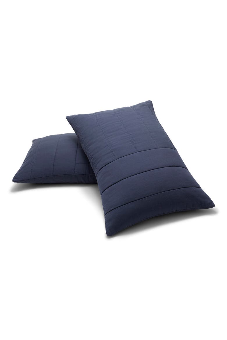 Everyday Quilted Shams, Main, color, INDIGO