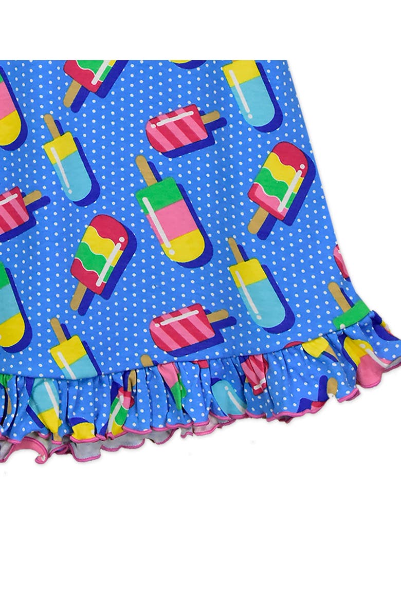 Short Sleeve Ruffle Nightgown, Alternate, color, Popsicles