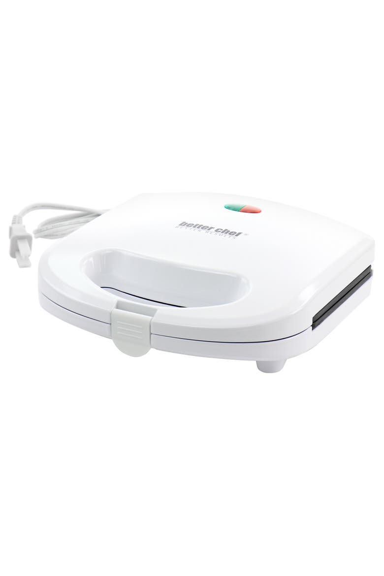 Nonstick Panini Contact Grill in White, Main, color, White