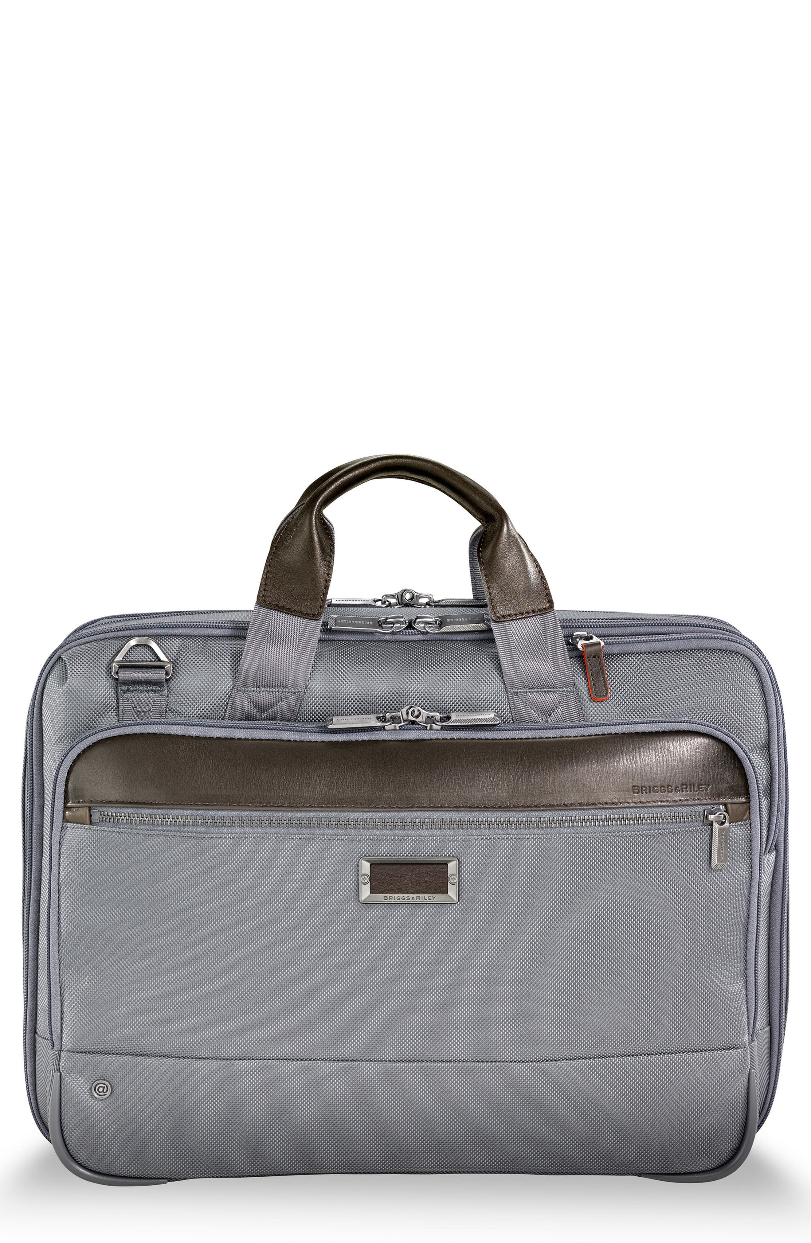 @work Expandable Briefcase, Main, color, GREY