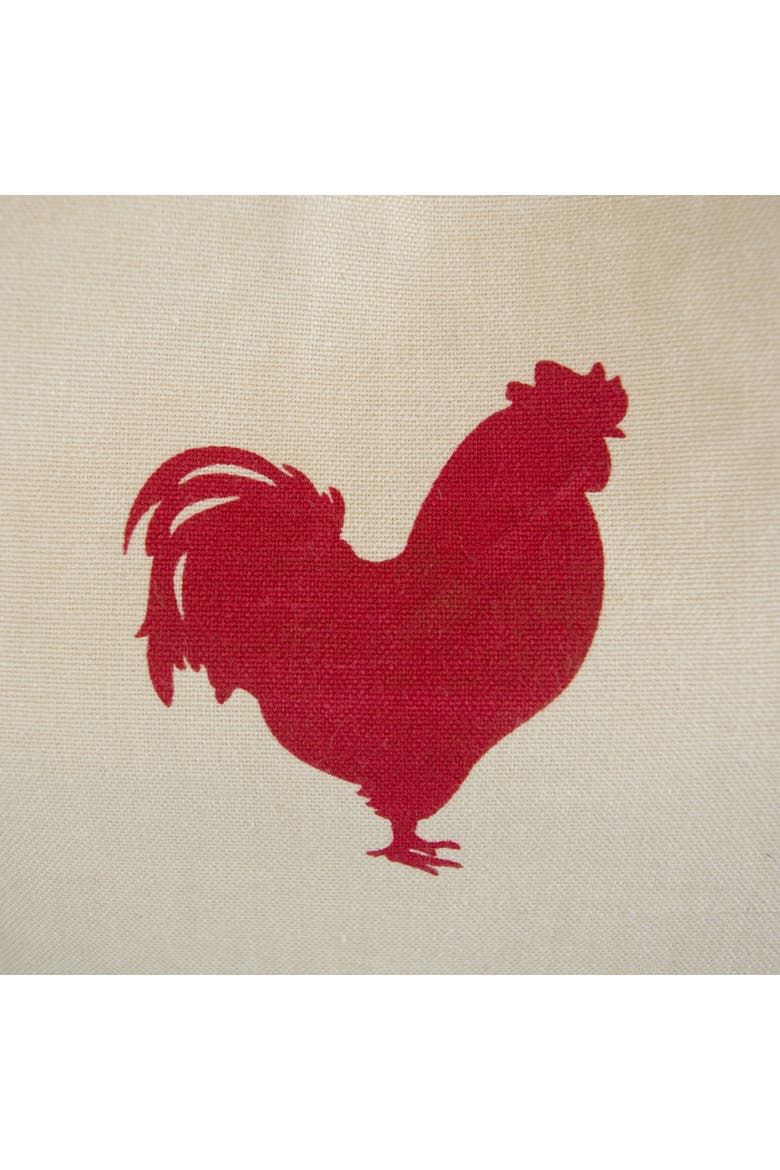 Cotton Ruffle Apron, Alternate, color, Red Rooster