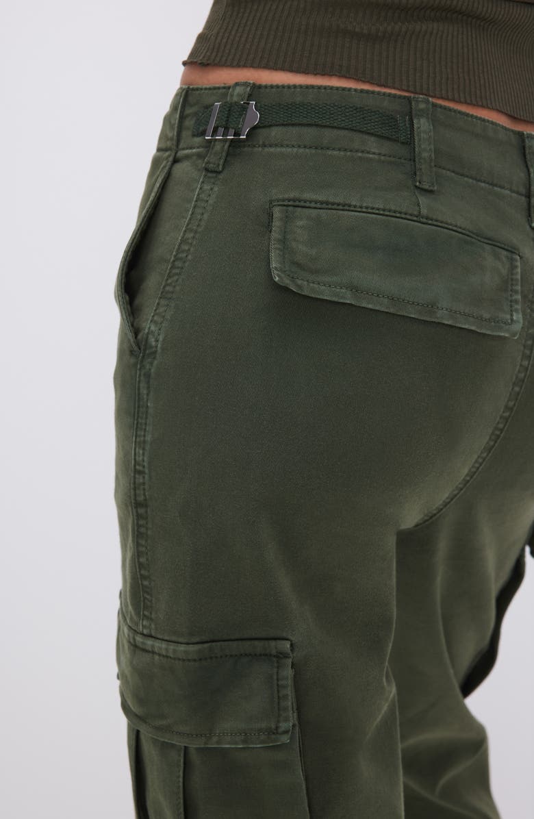 Good American Uniform Brushed Twill Cargo Pants, Alternate, color, 