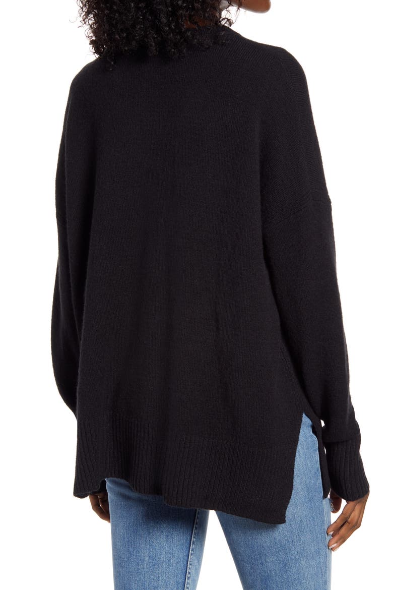 Crewneck Pullover, Alternate, color, BLACK