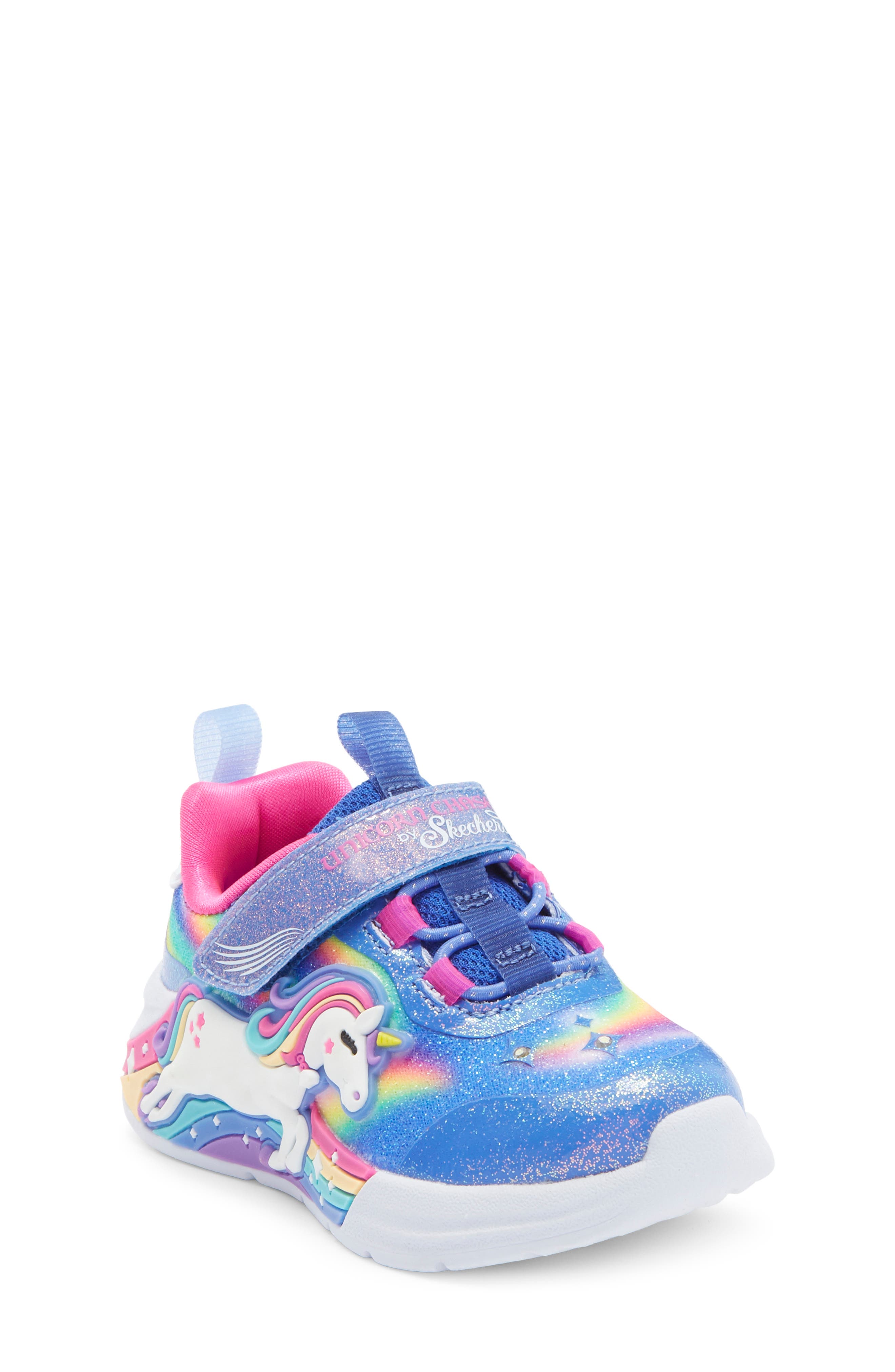 SKECHERS Kids
 Unicorn Chaser Sneaker, Main, color, Blue