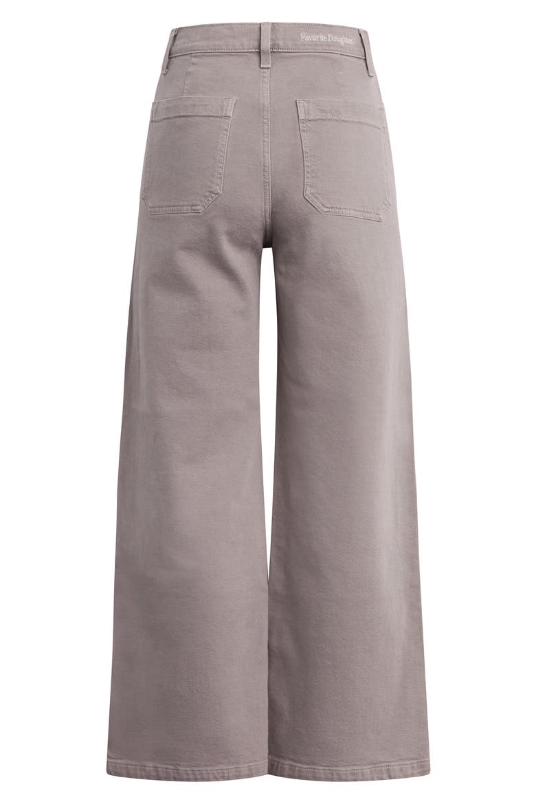 The Mischa Super High Waist Wide Leg Jeans, Alternate, color, SOFT TAUPE