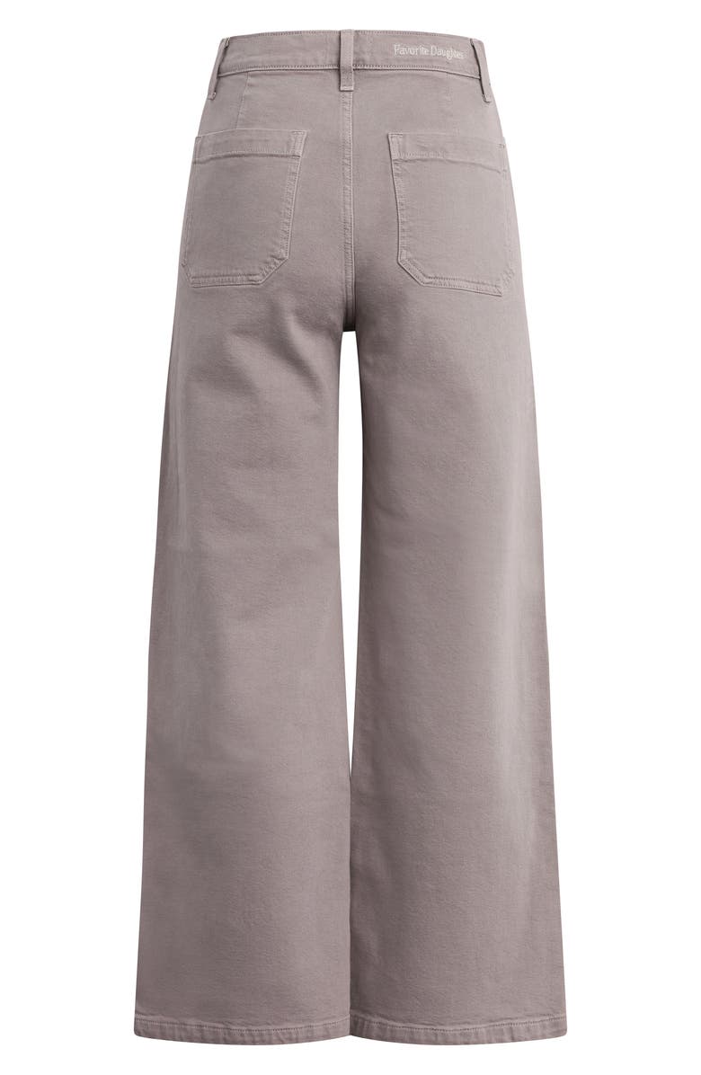 Favorite Daughter The Mischa Super High Waist Wide Leg Jeans, Alternate, color, Soft Taupe