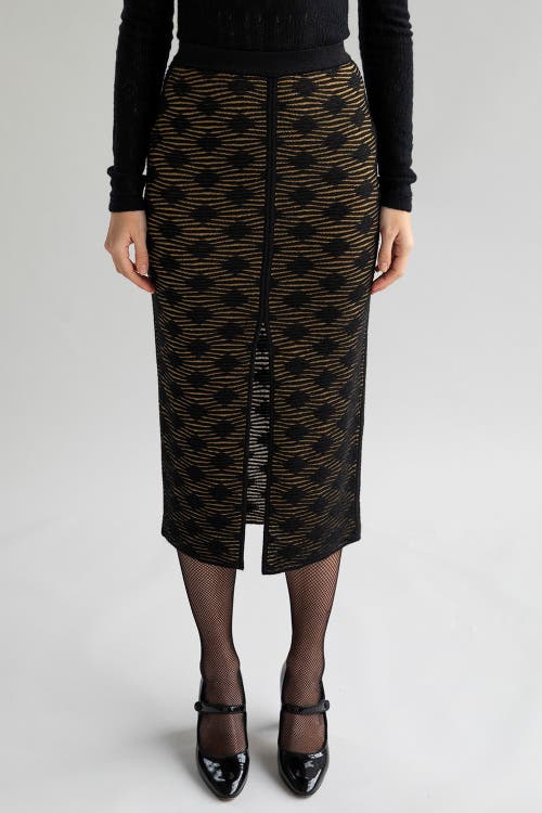 Sskein Ines Skirt In Golden Black