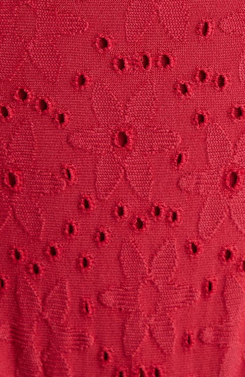 Pacsun Ramona Eyelet Bikini Bottoms In Jester Red