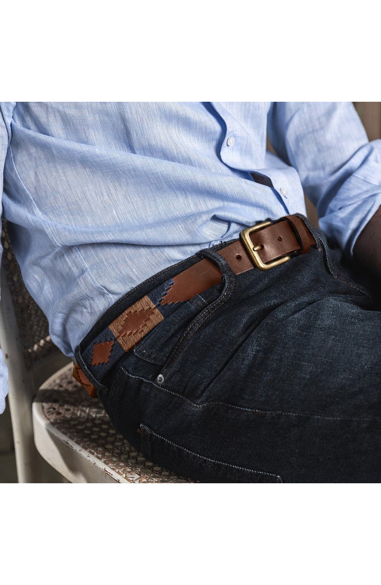 pampeano Jefe Belt, Alternate, color, Brown/Navy/Brown