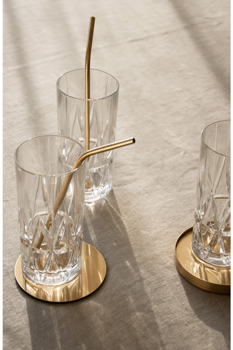 Peak Set of 4 Highball Glasses, Alternate, color, CLEAR