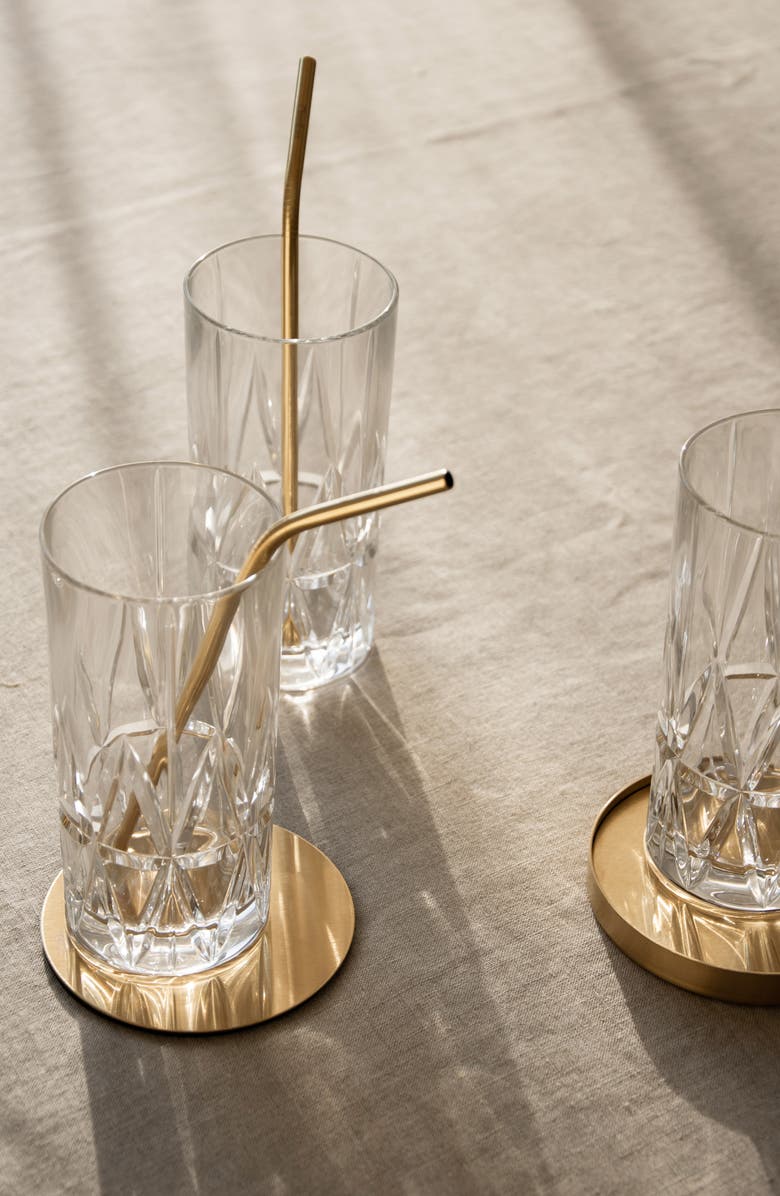 Orrefors Peak Set of 4 Highball Glasses, Alternate, color, Clear