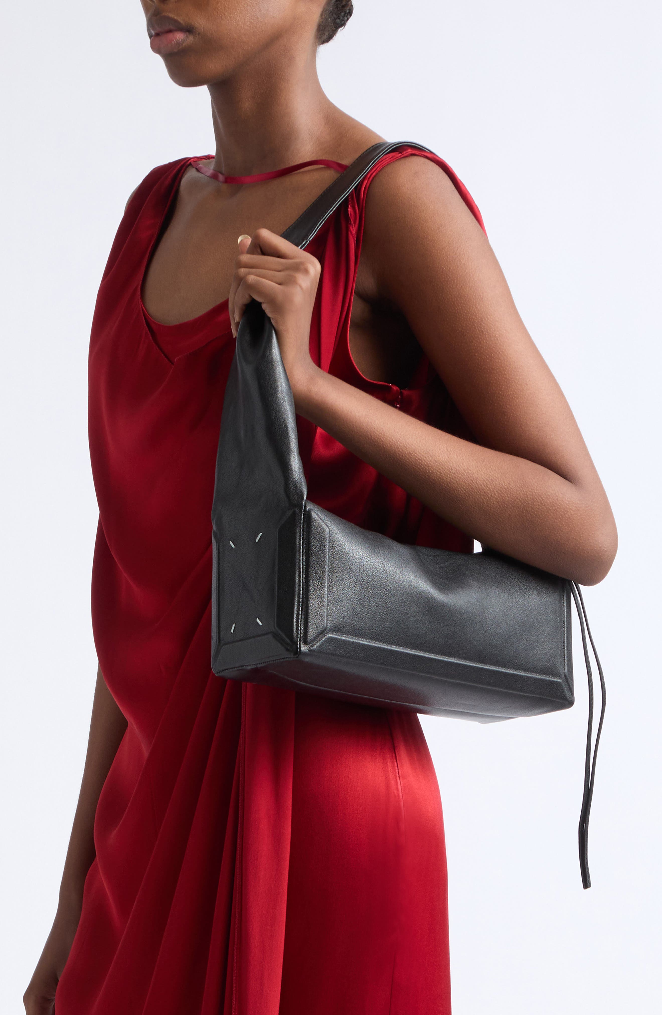 Medium East/West Box Bag, Alternate, color, BLACK