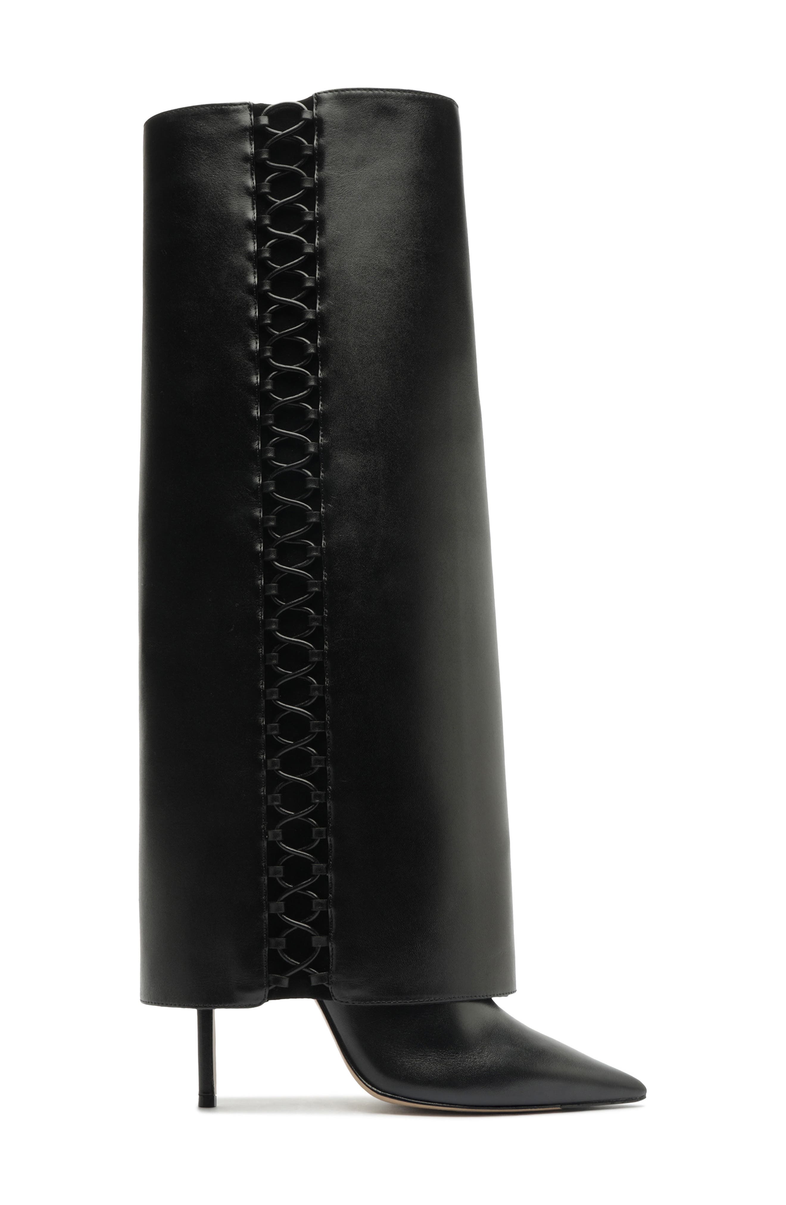 Holly Stiletto Boot, Alternate, color, BLACK