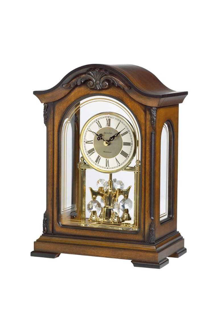 Durant Old World Chiming Clock,  Walnut, Main, color, Walnut
