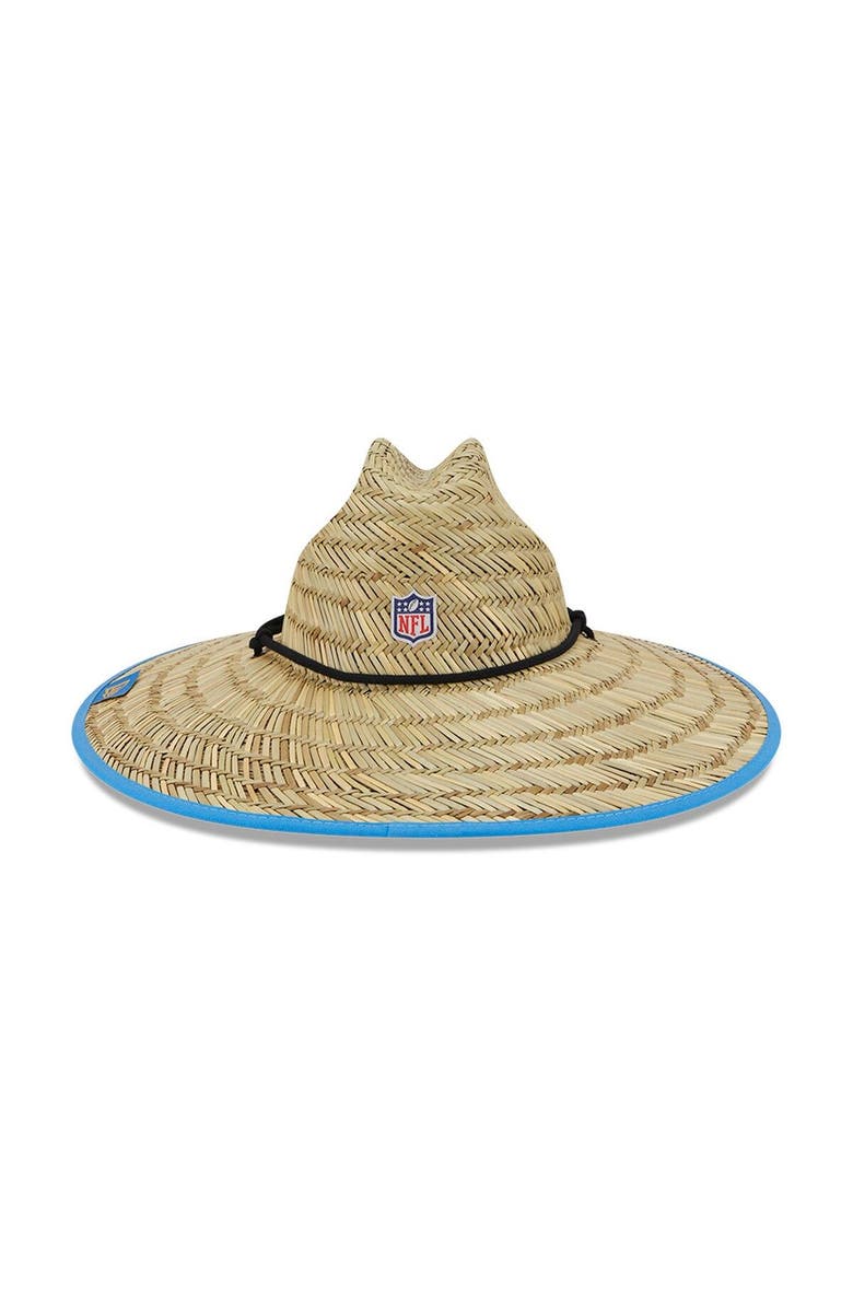 New Era Men's New Era Natural Los Angeles Chargers NFL Training Camp Official Straw Lifeguard Hat, Alternate, color,