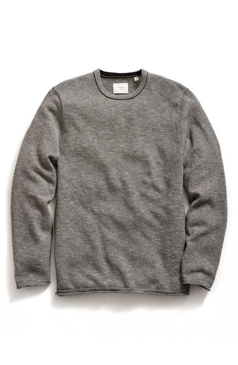 Tuck Stripe Crewneck Sweater