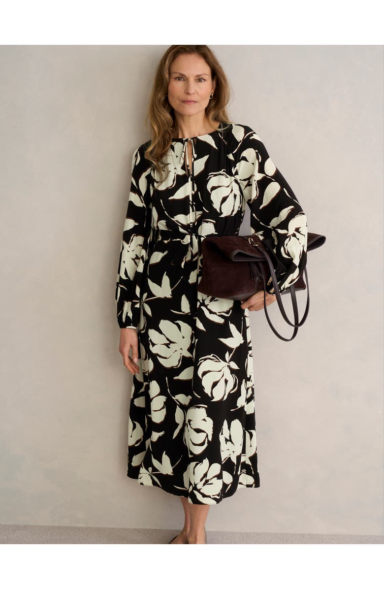 HOBBS LONDON Evelyn Dress, Main, color, Black Sandstone