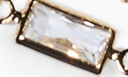 Nordstrom Rack Cz Station Chain Anklet In Gold